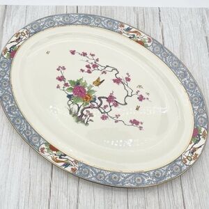 Vintage Lenox MING Birds 21 x 15" Oval Large Turkey Platter
